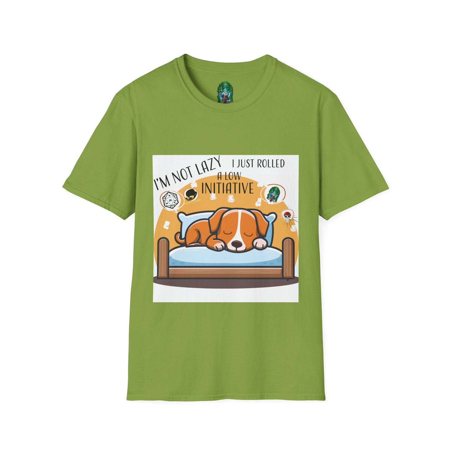 Funny Dog Lover T-Shirt - I'm Not Lazy, I Just Rolled with Initiative