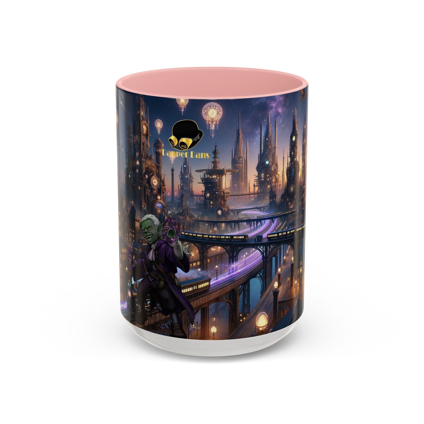 Accent Coffee Mug Fenic Elegant Ceramic Coffee Cup Available in 11oz and 15oz Sizes