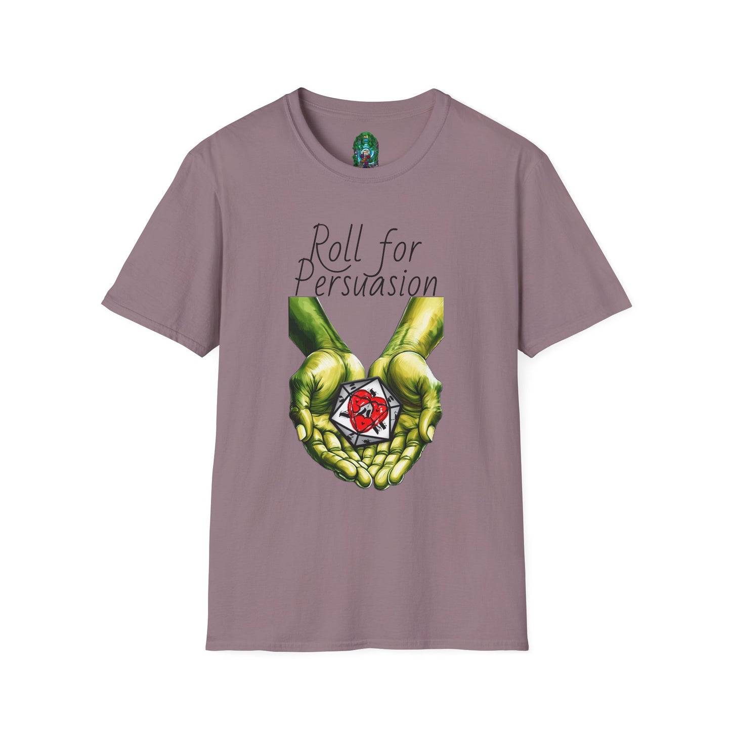 Roll for Persuasion Unisex Softstyle T-Shirt - Ideal for Gamers & D&D Fans
