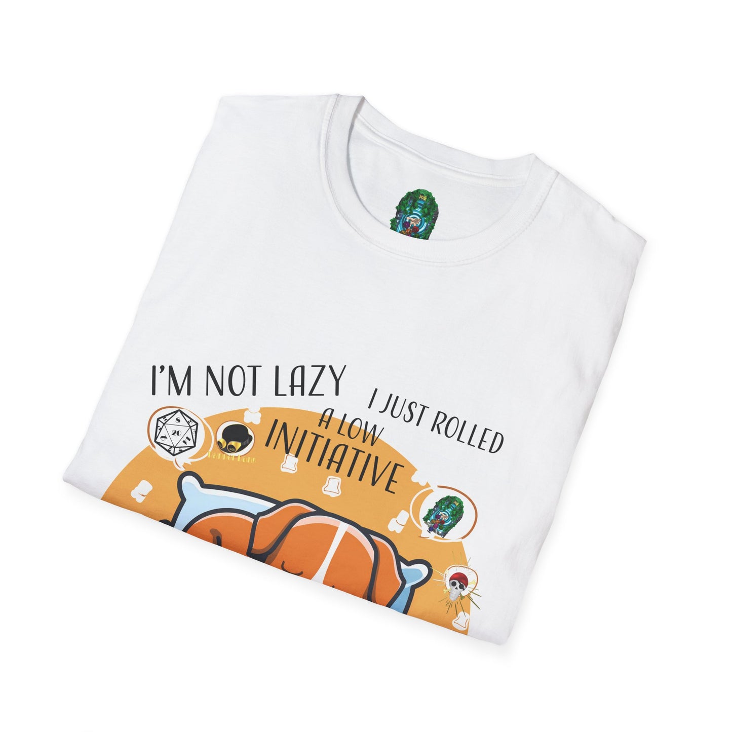 Funny Dog Lover T-Shirt - I'm Not Lazy, I Just Rolled with Initiative