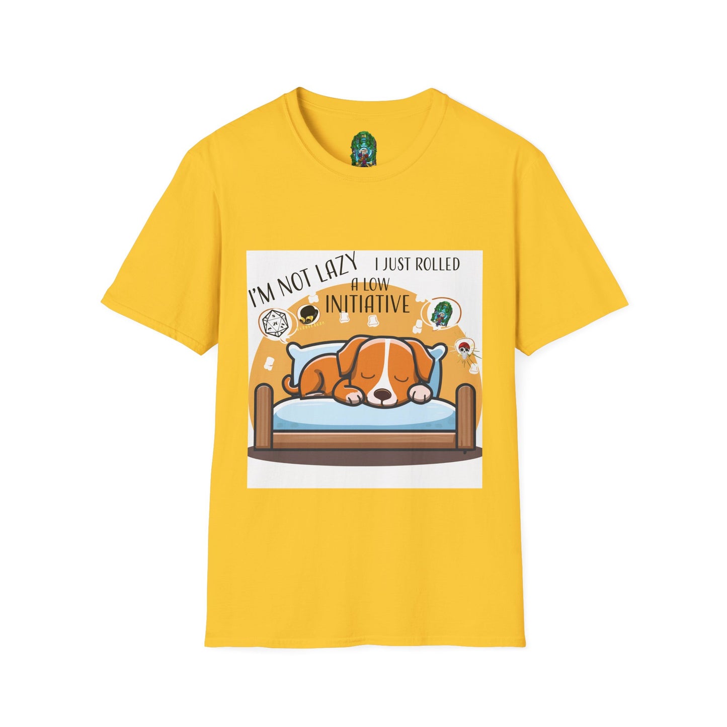Funny Dog Lover T-Shirt - I'm Not Lazy, I Just Rolled with Initiative