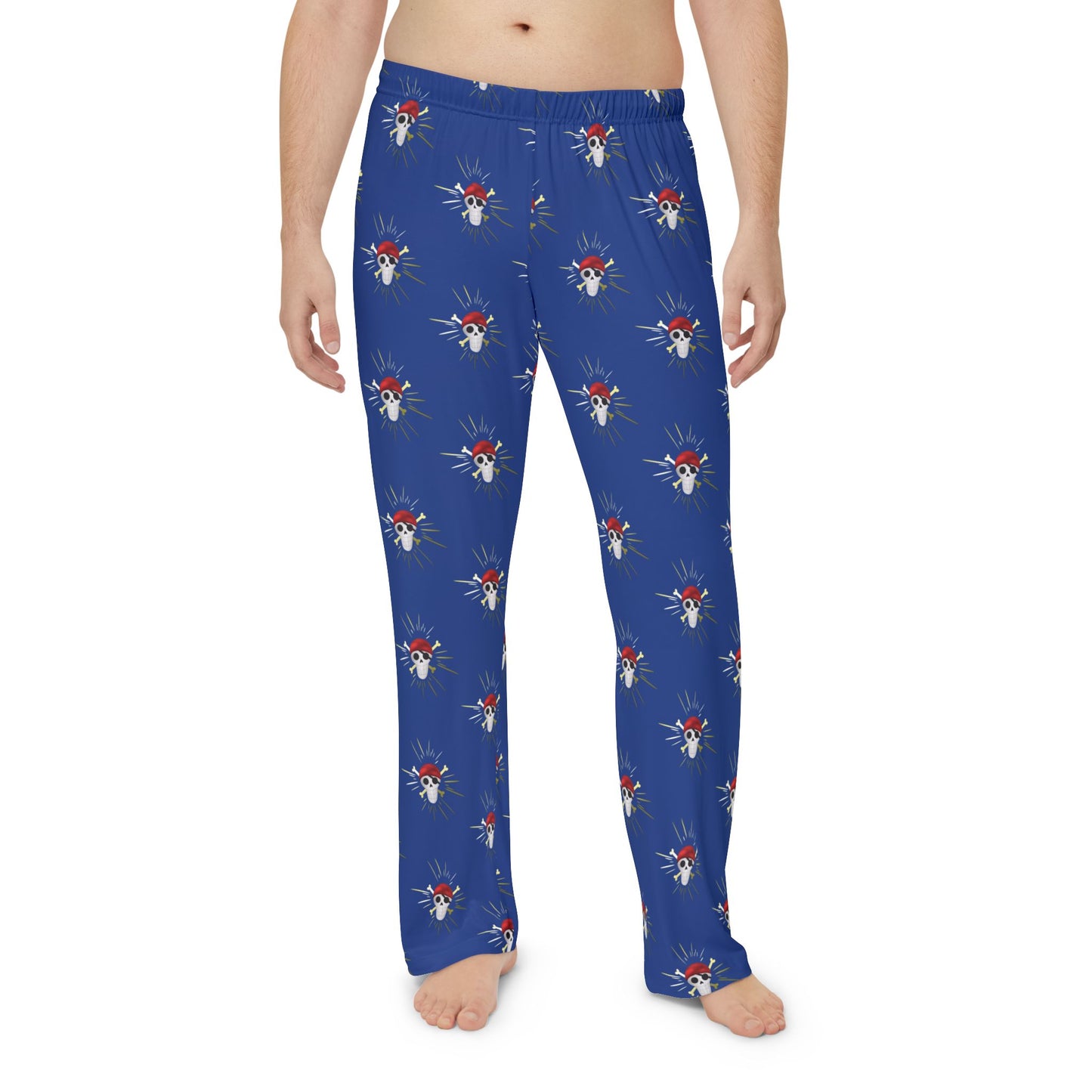 Sun-Veiled Men's Pajama Pants (blue)