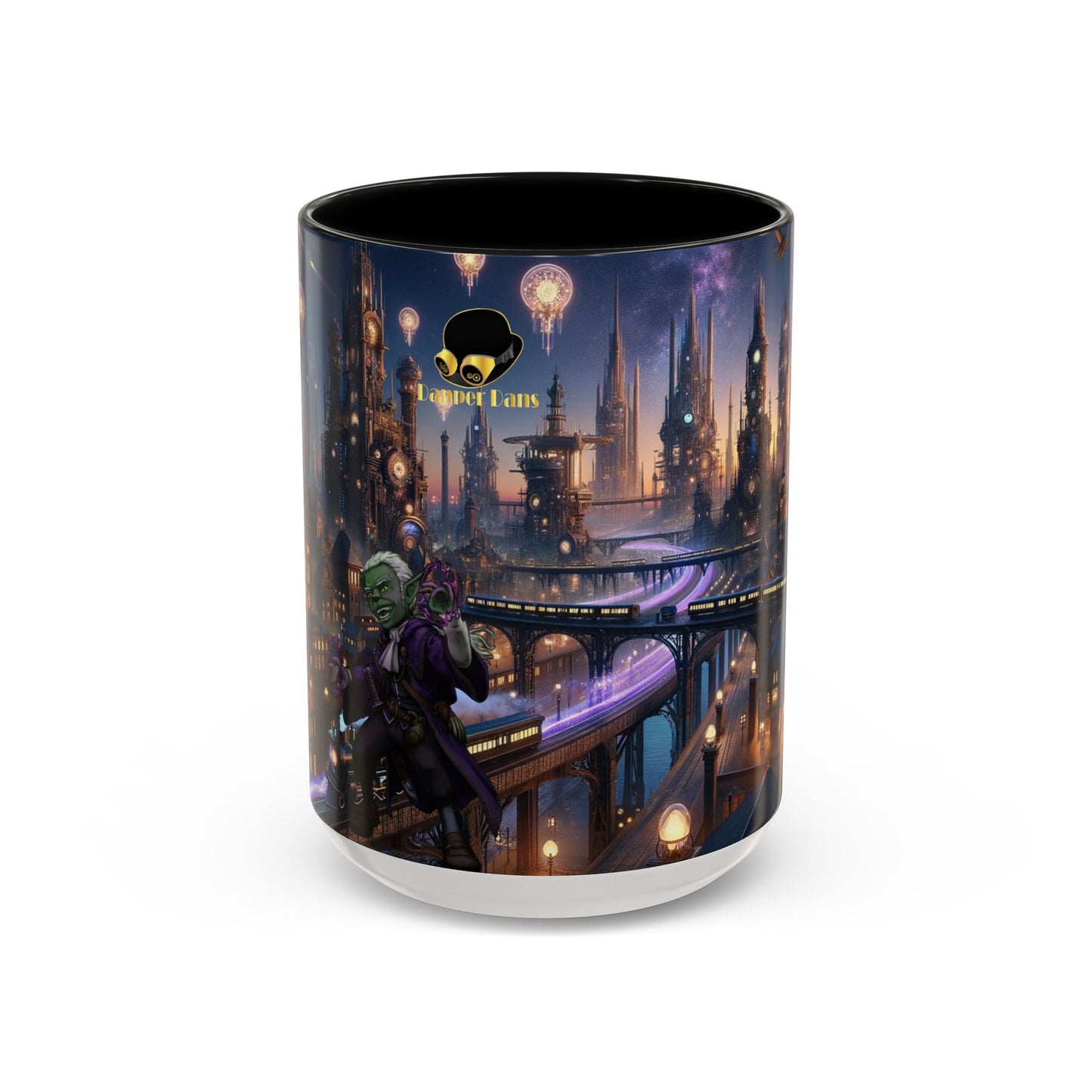 Accent Coffee Mug Fenic Elegant Ceramic Coffee Cup Available in 11oz and 15oz Sizes