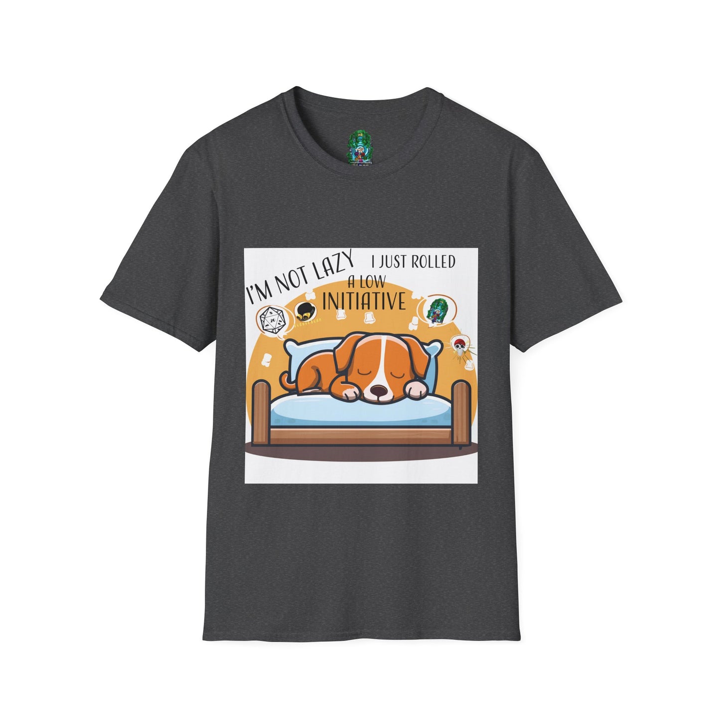 Funny Dog Lover T-Shirt - I'm Not Lazy, I Just Rolled with Initiative