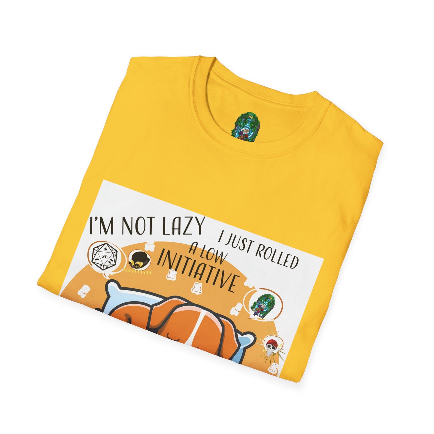 Funny Dog Lover T-Shirt - I'm Not Lazy, I Just Rolled with Initiative