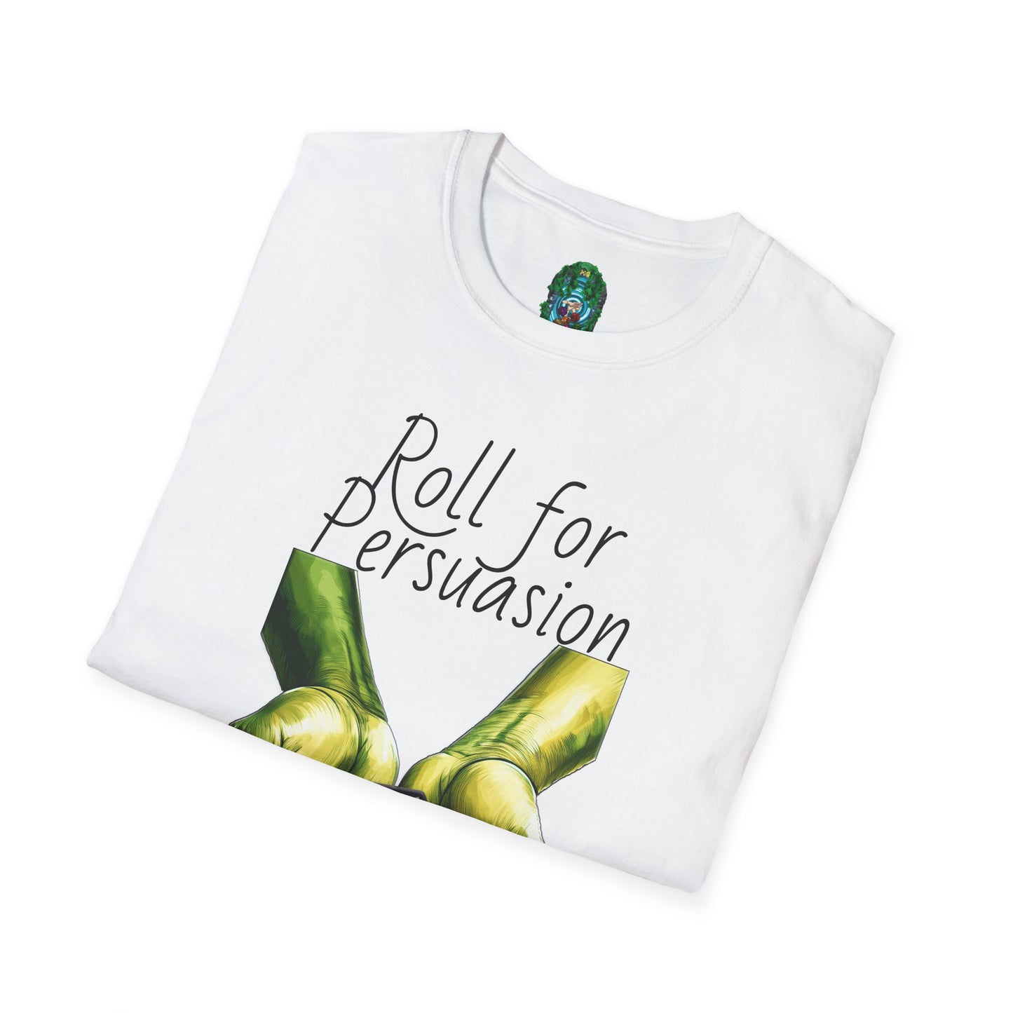 Roll for Persuasion Unisex Softstyle T-Shirt - Ideal for Gamers & D&D Fans