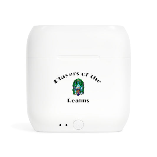 Stylish Wireless Earbuds Case - Players of the Realms Design, Earbud Holder, Tech Accessory, Gamer Gift, Personalized Earbud Case