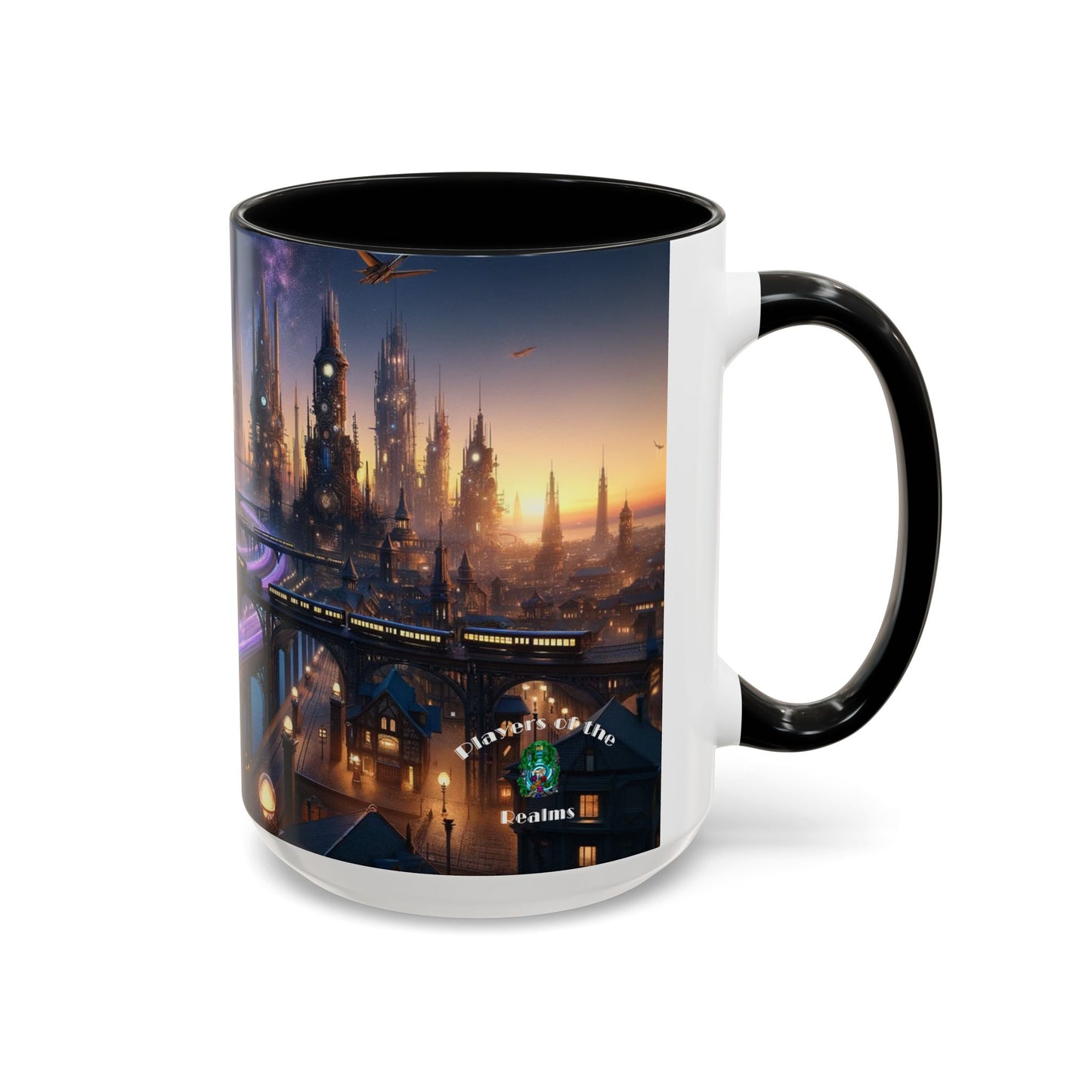 Accent Coffee Mug Fenic Elegant Ceramic Coffee Cup Available in 11oz and 15oz Sizes