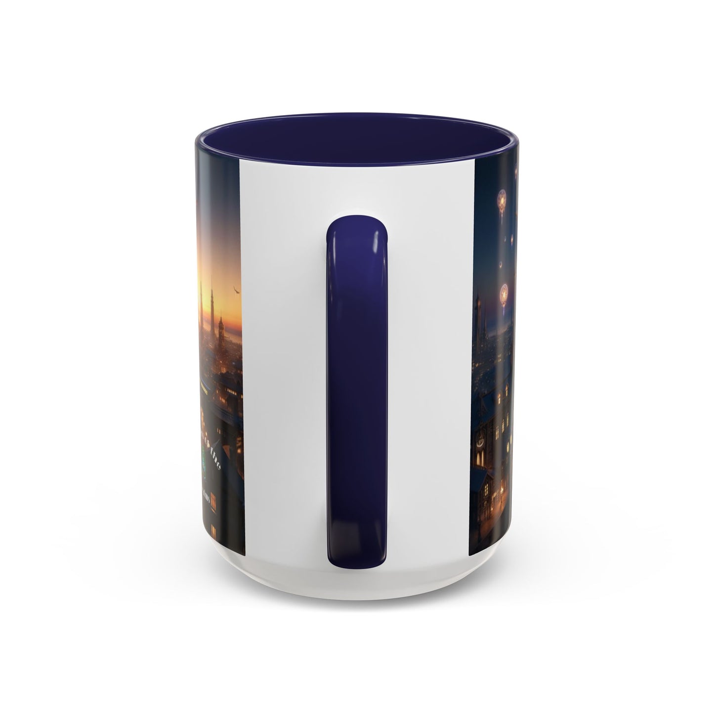 Accent Coffee Mug Fenic Elegant Ceramic Coffee Cup Available in 11oz and 15oz Sizes