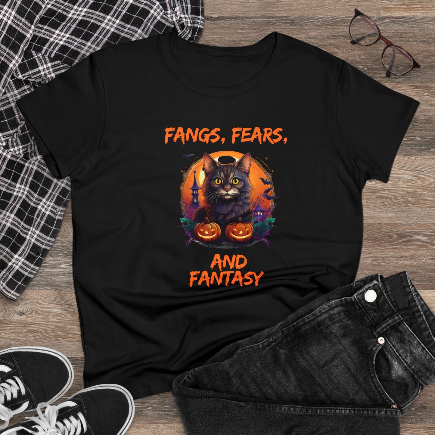 Fangs fears Women's Midweight Cotton Tee