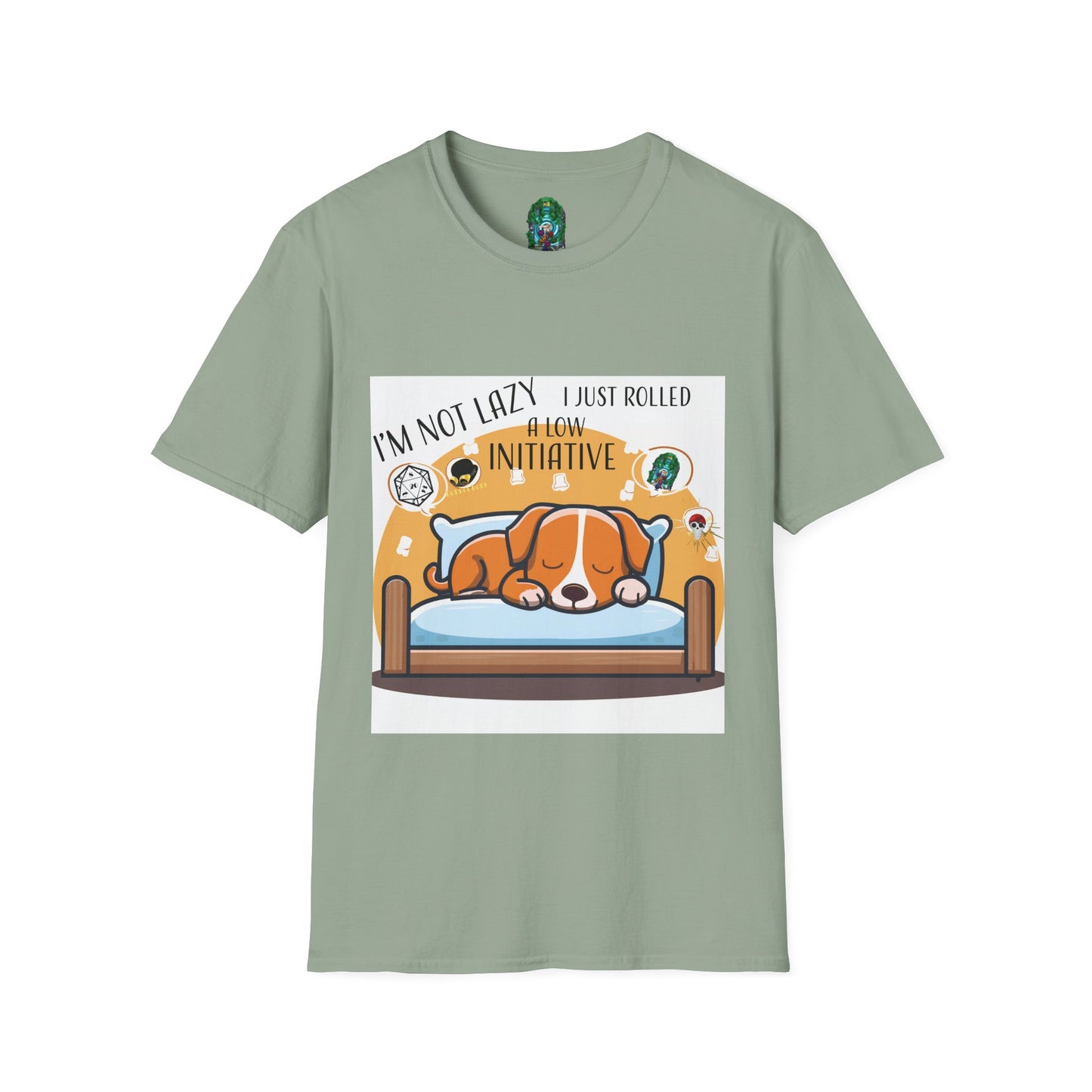 Funny Dog Lover T-Shirt - I'm Not Lazy, I Just Rolled with Initiative