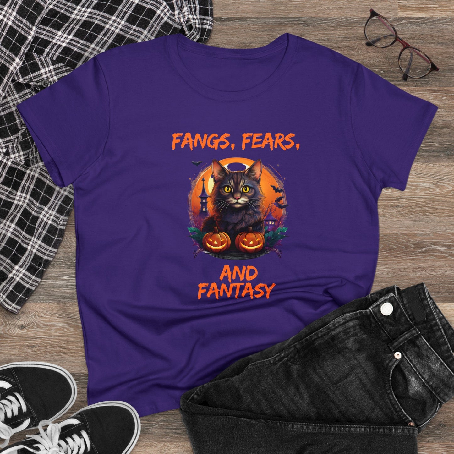 Fangs fears Women's Midweight Cotton Tee