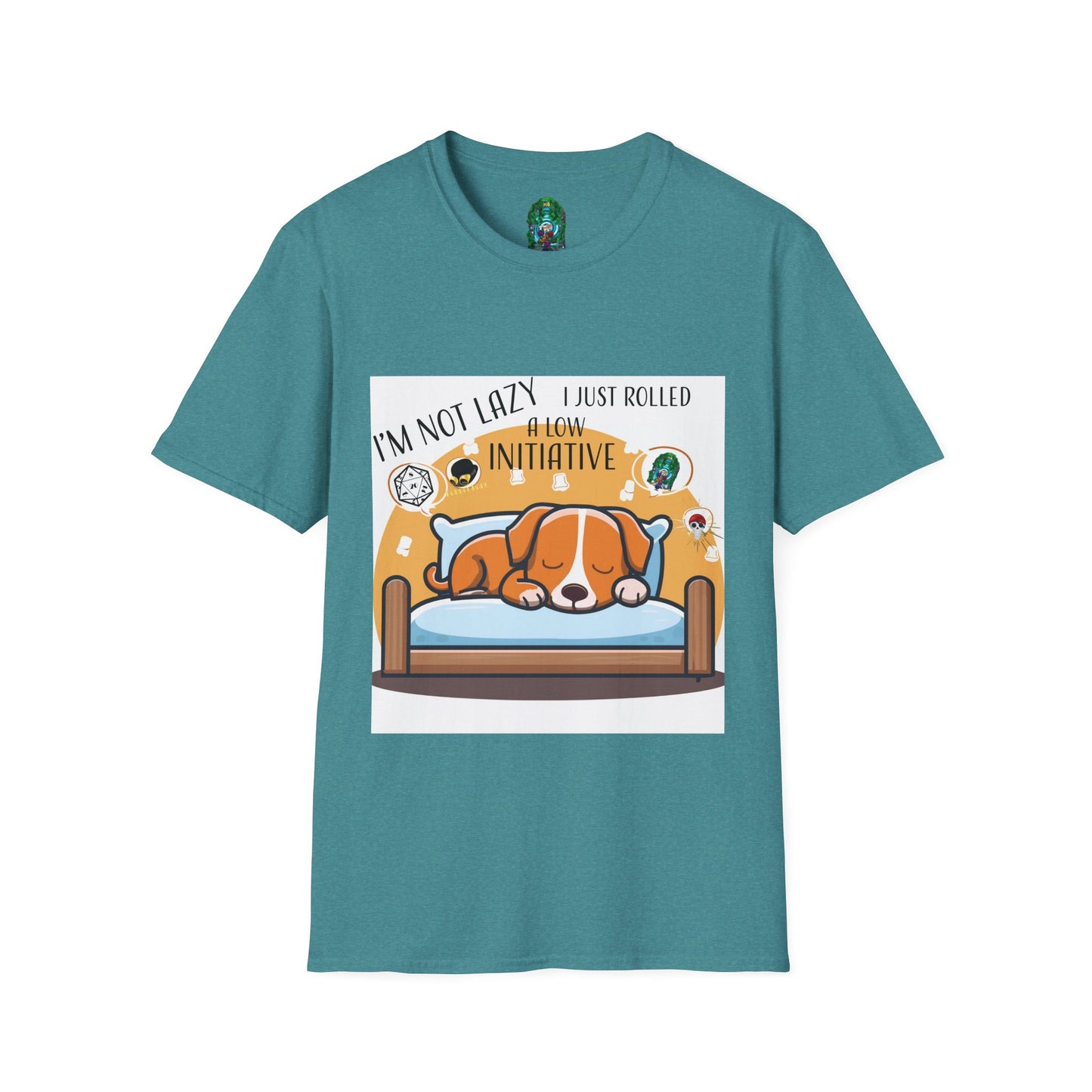 Funny Dog Lover T-Shirt - I'm Not Lazy, I Just Rolled with Initiative