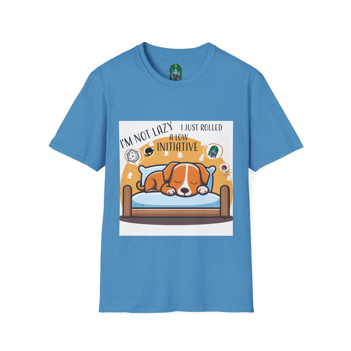Funny Dog Lover T-Shirt - I'm Not Lazy, I Just Rolled with Initiative