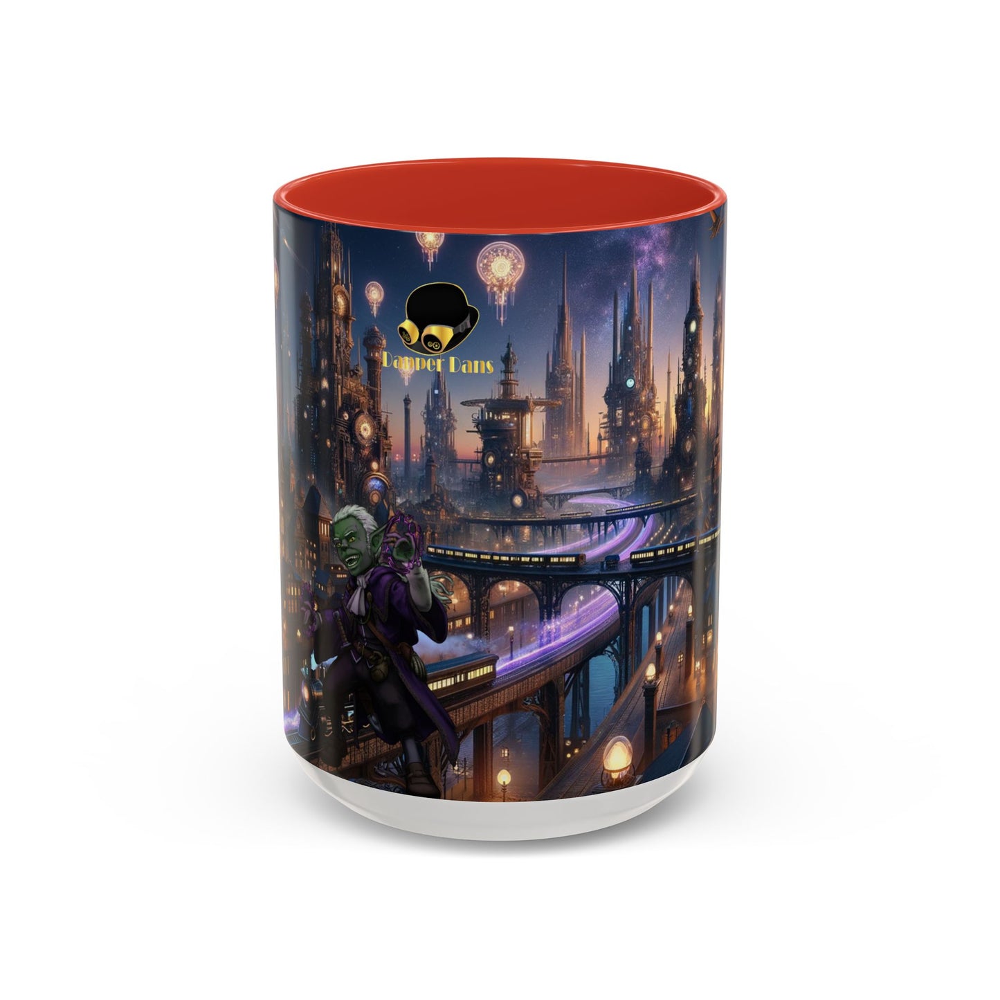Accent Coffee Mug Fenic Elegant Ceramic Coffee Cup Available in 11oz and 15oz Sizes