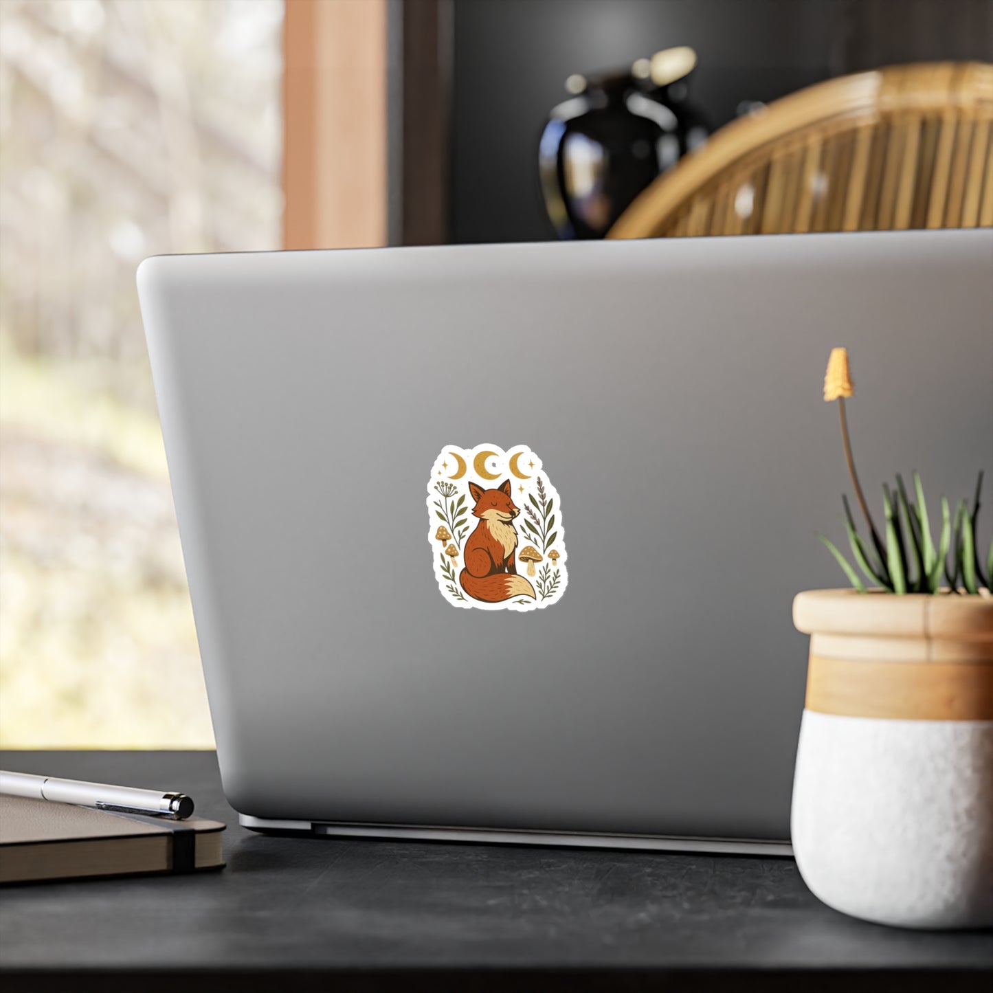 Whimsical Fox Vinyl Decals | Cute Animal Stickers | Nature Decor for Home | Planner Accessories | Gift for Animal Lovers