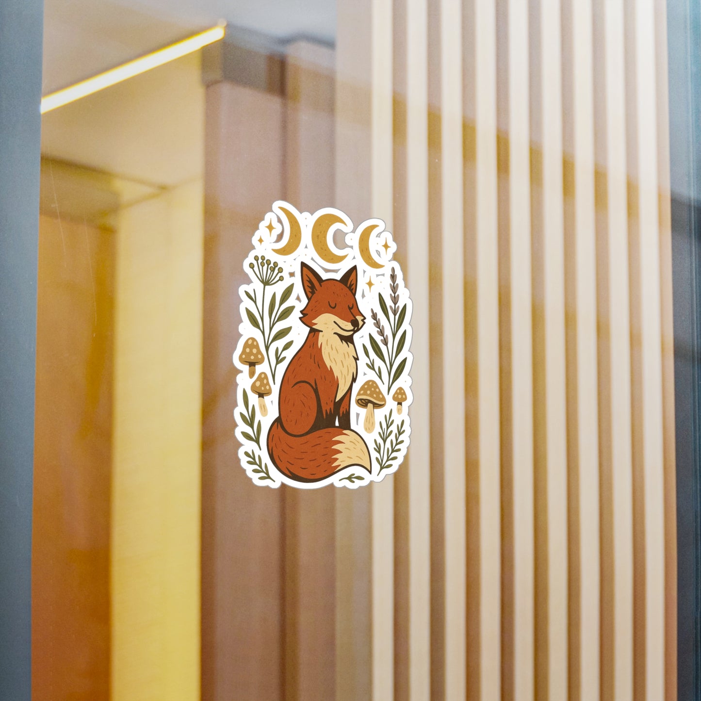 Whimsical Fox Vinyl Decals | Cute Animal Stickers | Nature Decor for Home | Planner Accessories | Gift for Animal Lovers