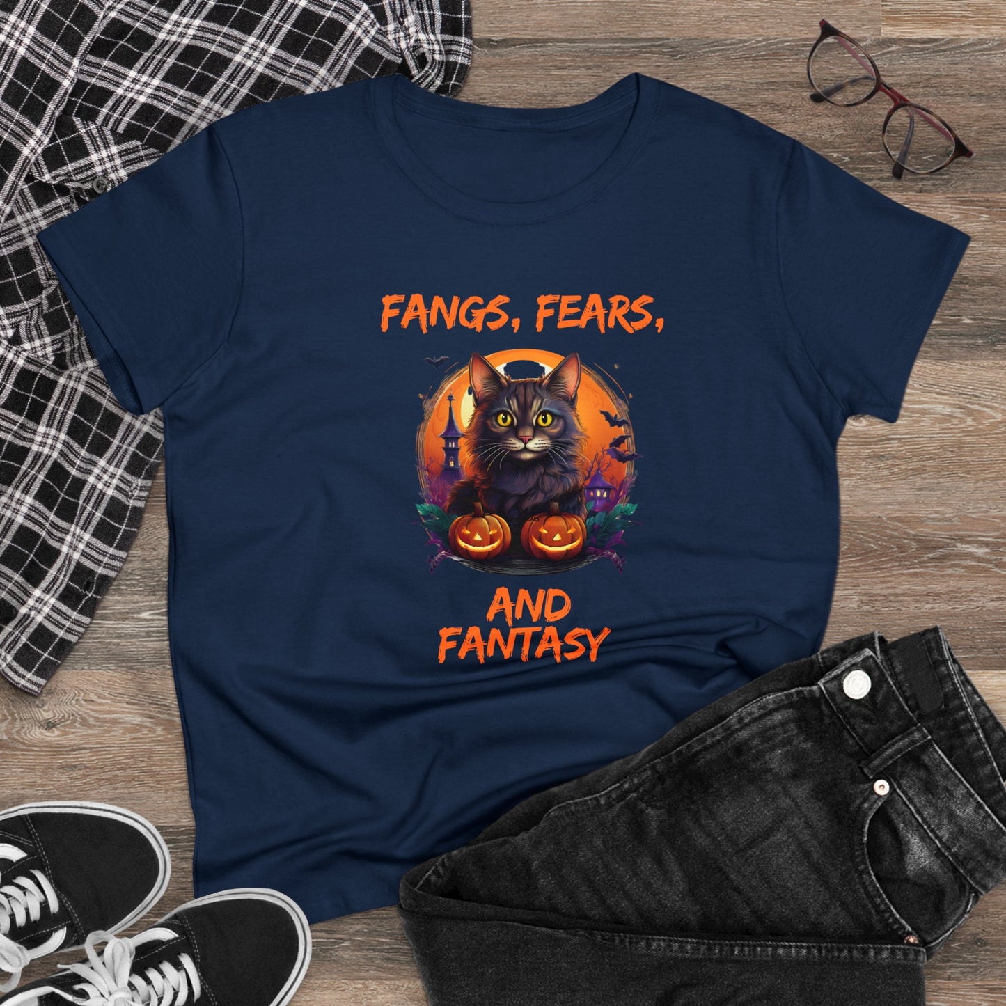 Fangs fears Women's Midweight Cotton Tee