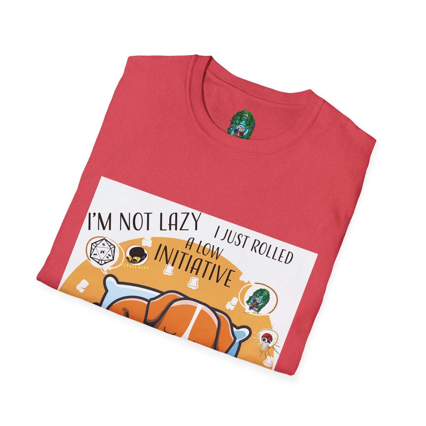 Funny Dog Lover T-Shirt - I'm Not Lazy, I Just Rolled with Initiative