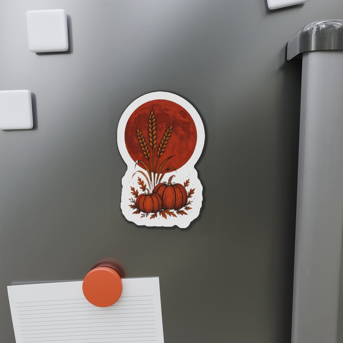 Harvest-Themed Die-Cut Magnets | Fall Decor, Pumpkin Lover Gifts, Kitchen Decor, Holiday Decorations, Seasonal Home Accessories