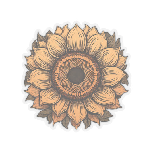 Sunflower Graphic Kiss-Cut Stickers