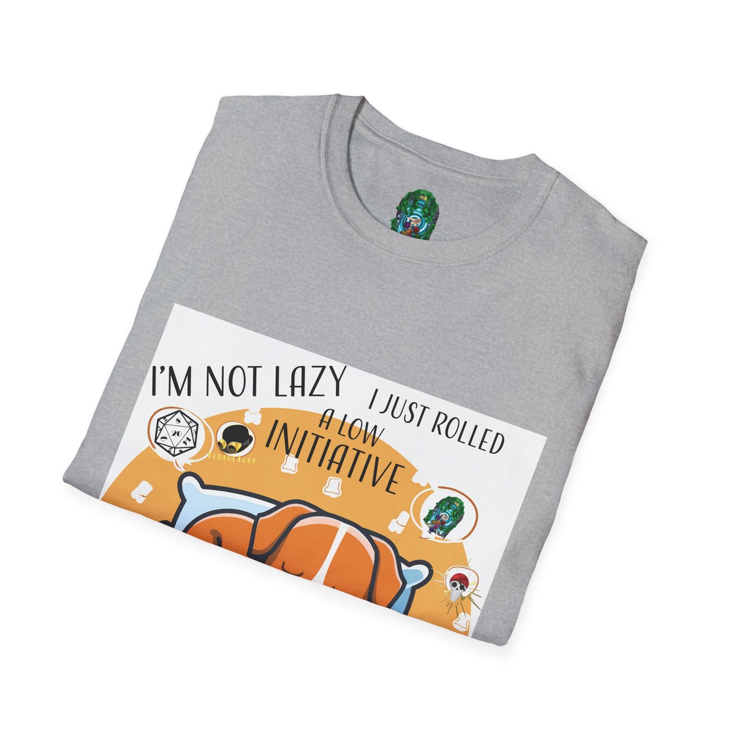 Funny Dog Lover T-Shirt - I'm Not Lazy, I Just Rolled with Initiative