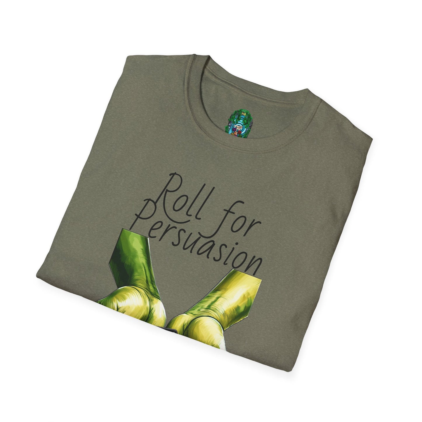 Roll for Persuasion Unisex Softstyle T-Shirt - Ideal for Gamers & D&D Fans