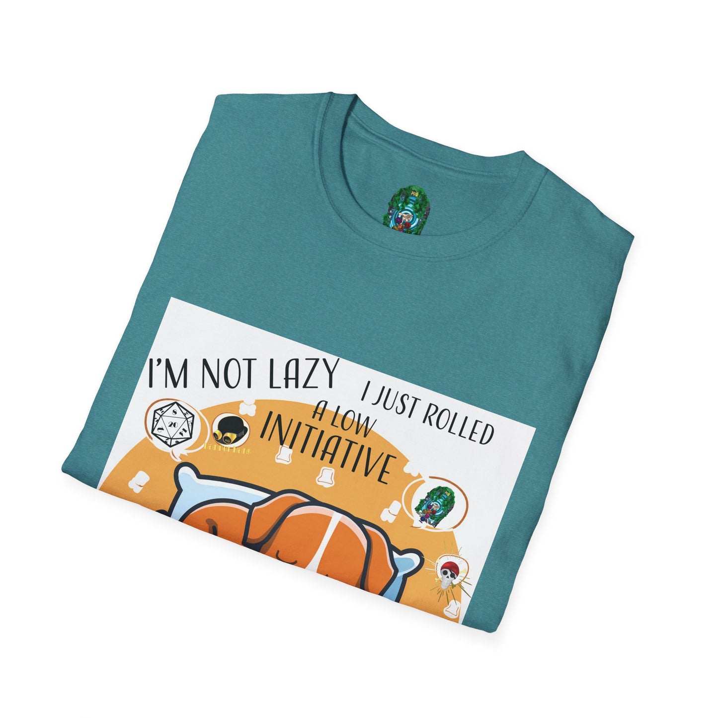 Funny Dog Lover T-Shirt - I'm Not Lazy, I Just Rolled with Initiative