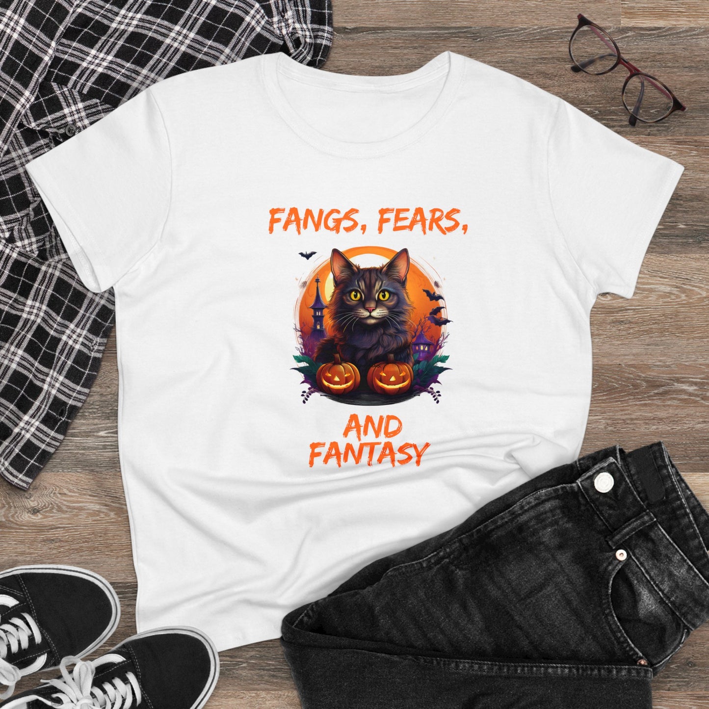 Fangs fears Women's Midweight Cotton Tee
