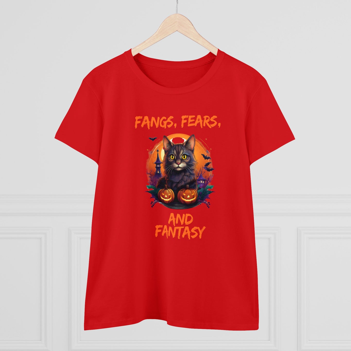 Fangs fears Women's Midweight Cotton Tee