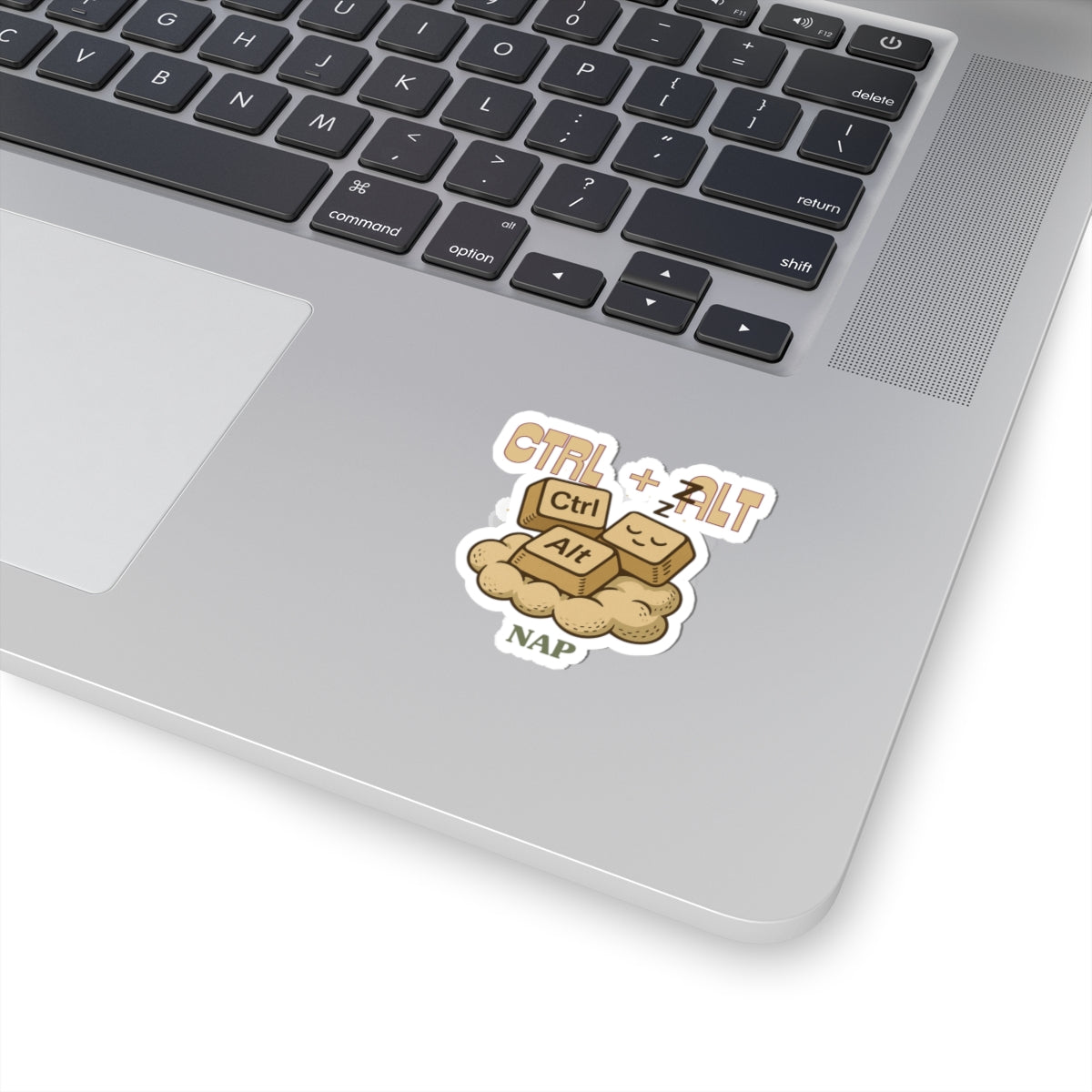 CTRL-ALT- Nap Fun Laptop Decals, CTRL ALT NAP, Creative Office Decor, Geeky Gifts for Gamers, Nap Lovers