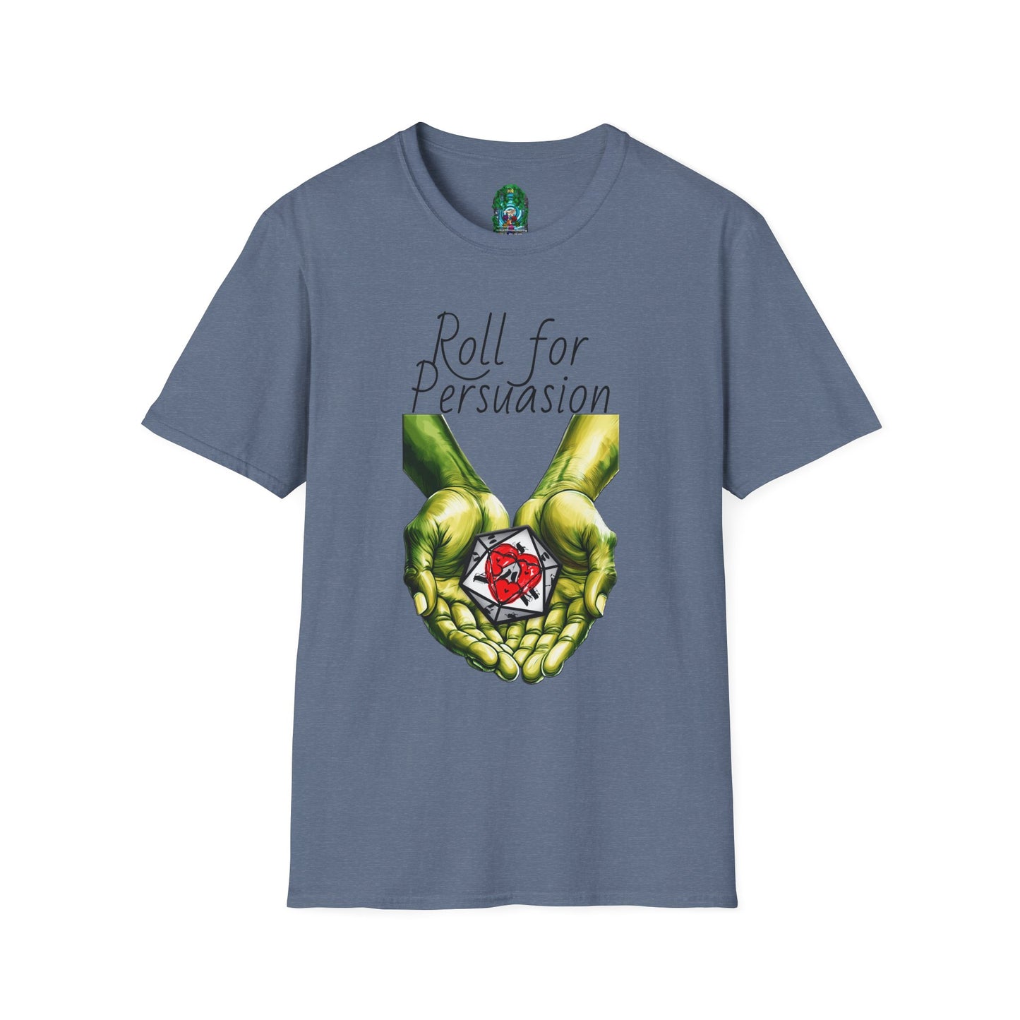Roll for Persuasion Unisex Softstyle T-Shirt - Ideal for Gamers & D&D Fans