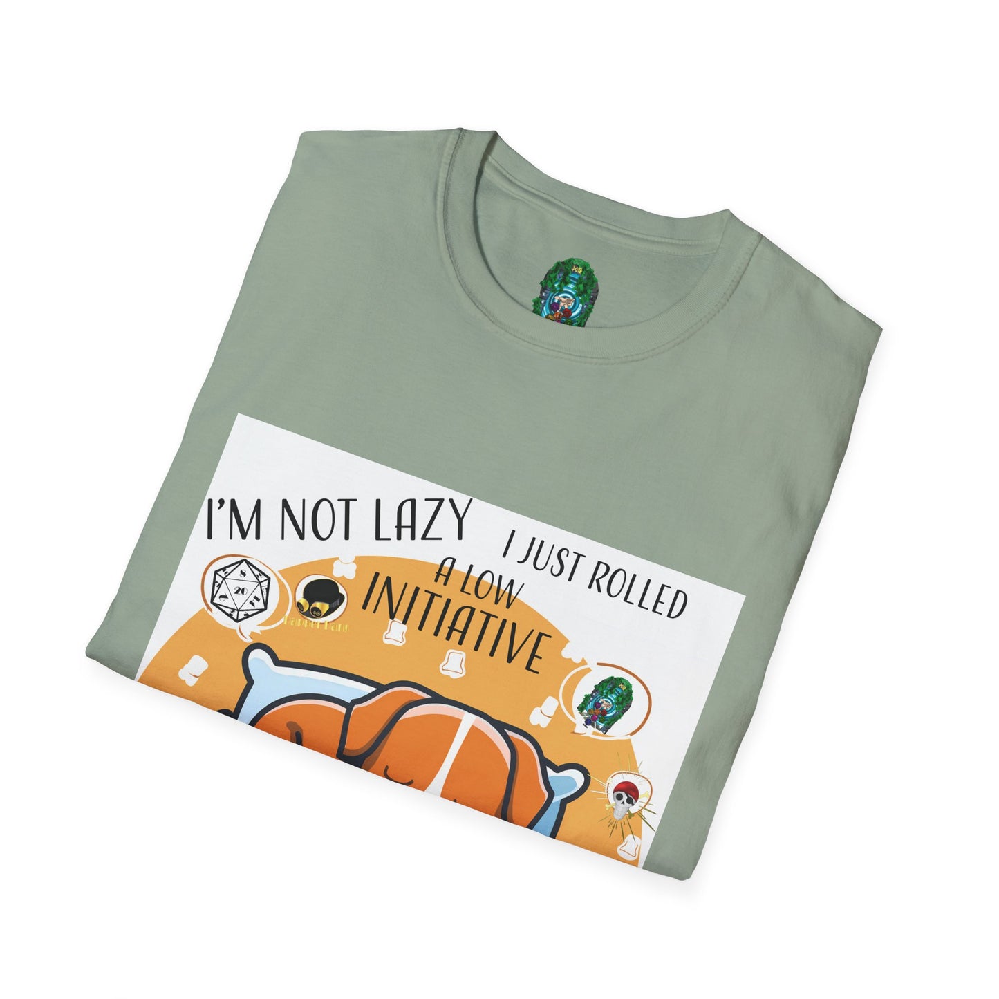 Funny Dog Lover T-Shirt - I'm Not Lazy, I Just Rolled with Initiative