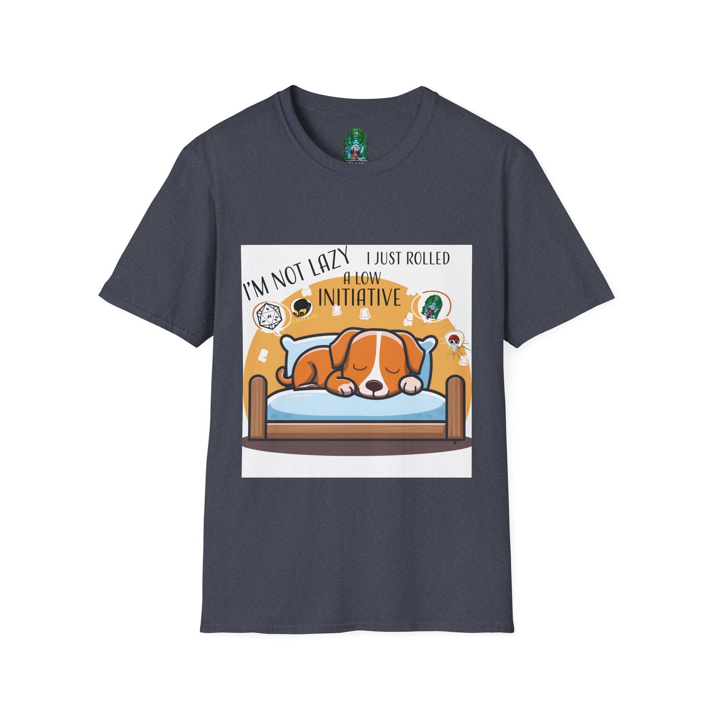 Funny Dog Lover T-Shirt - I'm Not Lazy, I Just Rolled with Initiative