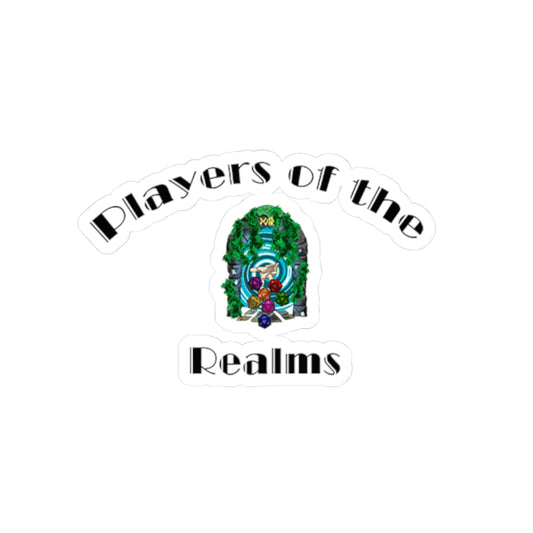 Players of the Realms Kiss-Cut Stickers - Fantasy Vibes for Gamers & Creatives