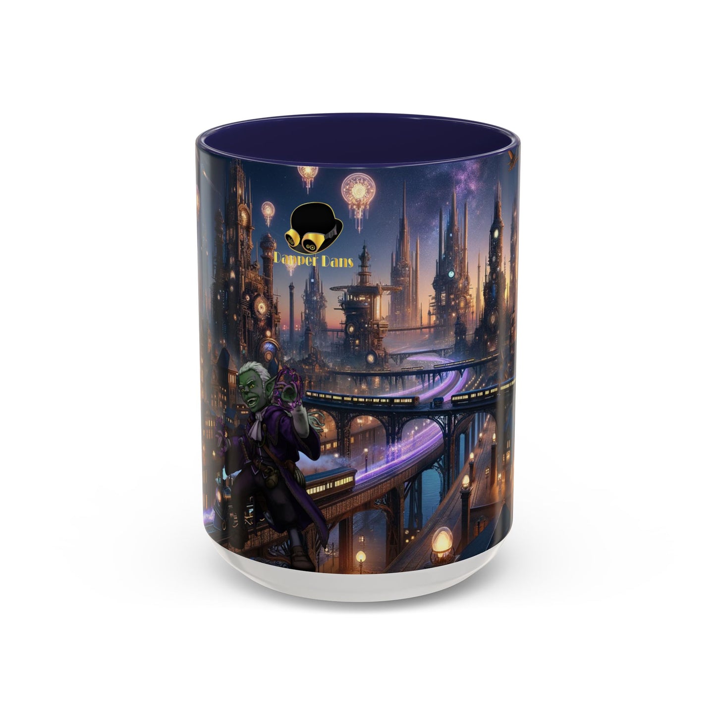 Accent Coffee Mug Fenic Elegant Ceramic Coffee Cup Available in 11oz and 15oz Sizes
