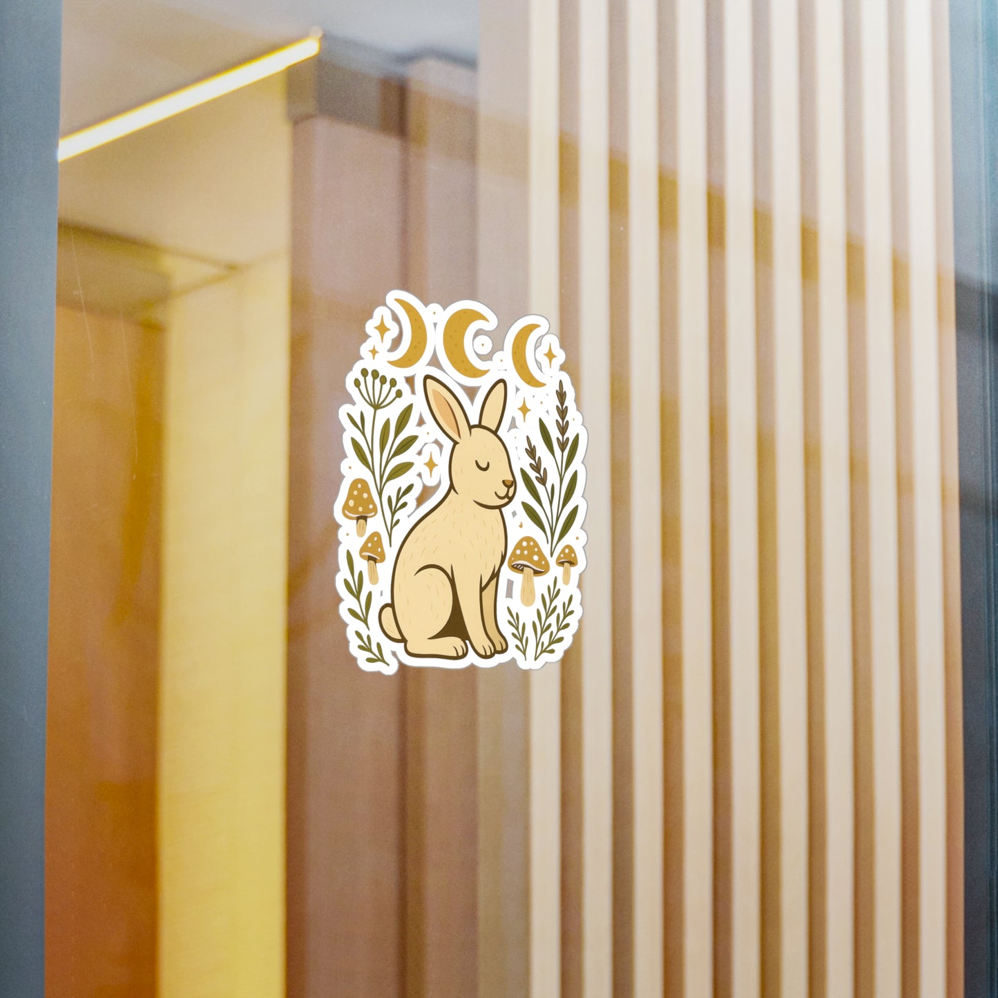 Cute Rabbit Vinyl Decals | Nature-Themed Stickers for Home Decor, Gifts, Craft Projects, Easter, Spring Decor