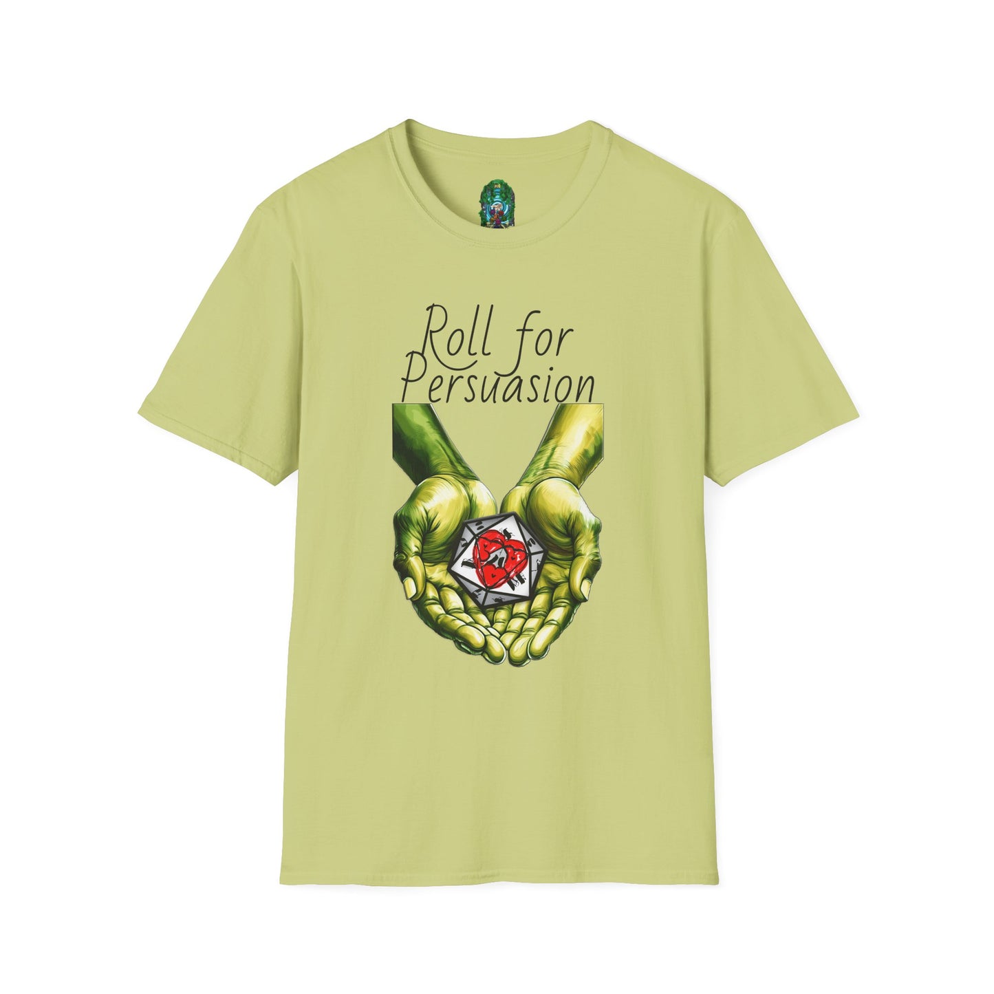 Roll for Persuasion Unisex Softstyle T-Shirt - Ideal for Gamers & D&D Fans