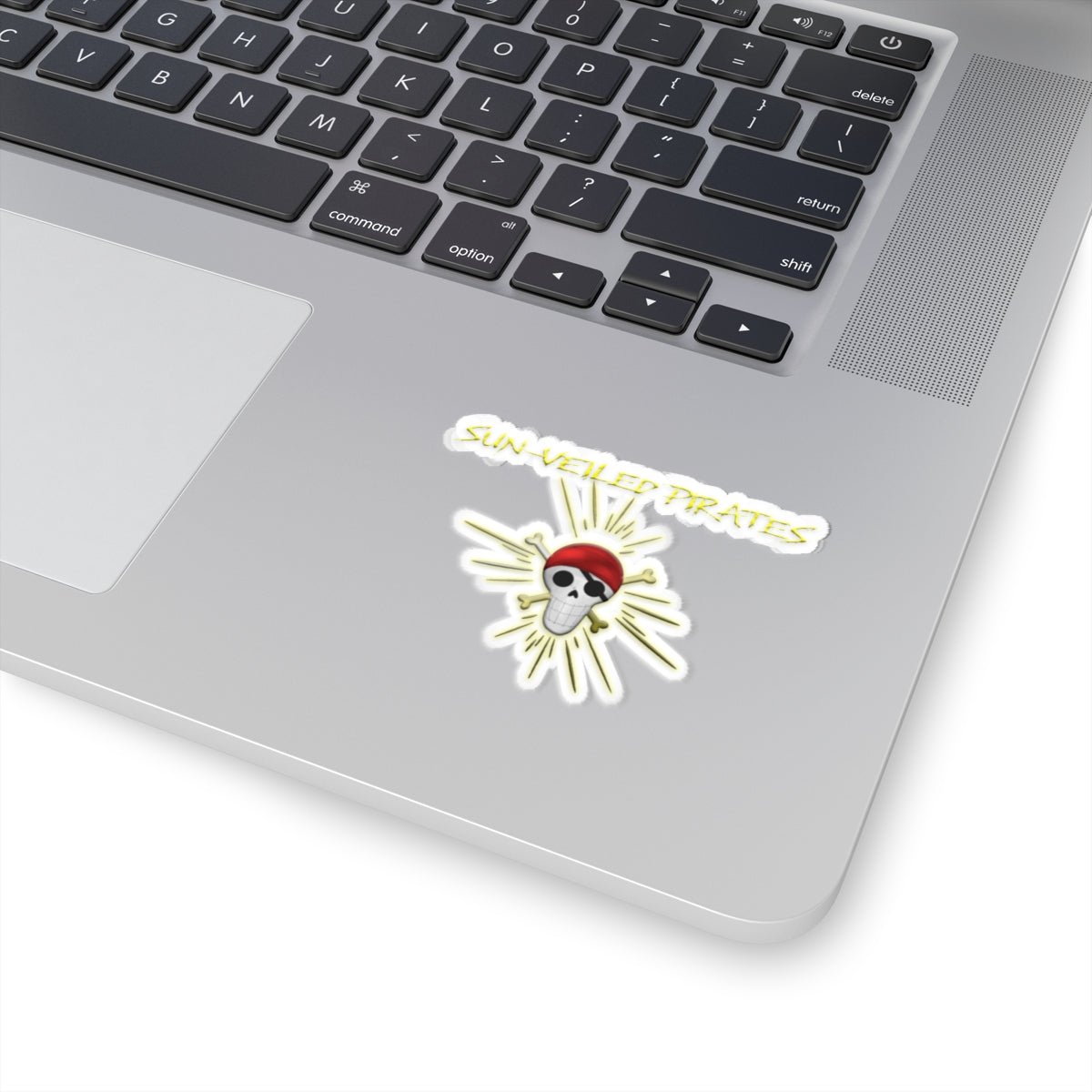 Sun-Veiled Pirates Kiss-Cut Stickers | Fun Pirate Skull Design for Laptops and Water Bottles