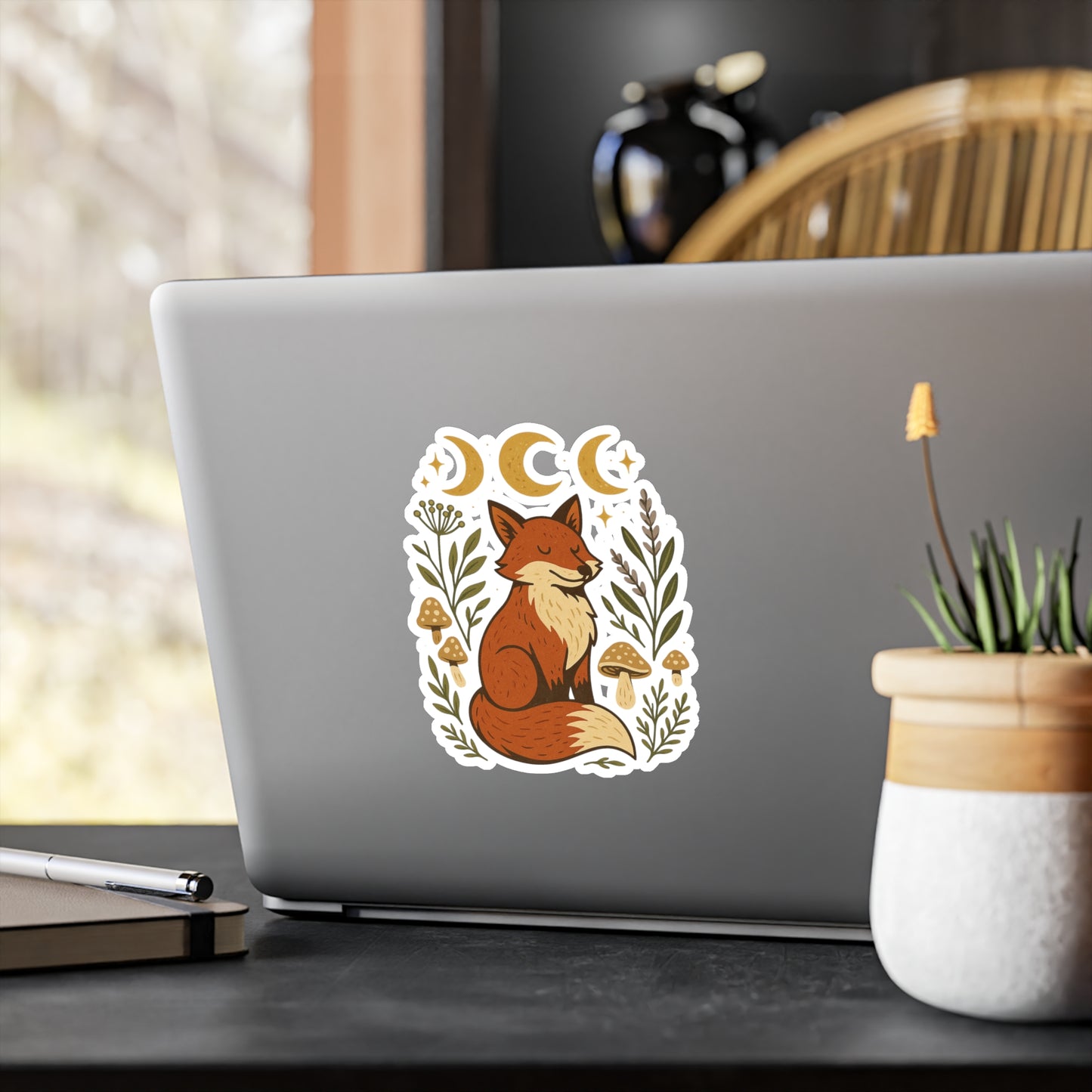 Whimsical Fox Vinyl Decals | Cute Animal Stickers | Nature Decor for Home | Planner Accessories | Gift for Animal Lovers