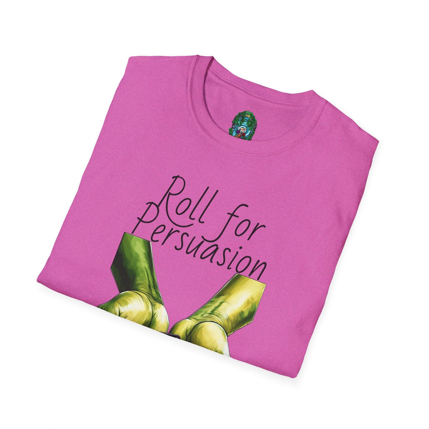 Roll for Persuasion Unisex Softstyle T-Shirt - Ideal for Gamers & D&D Fans