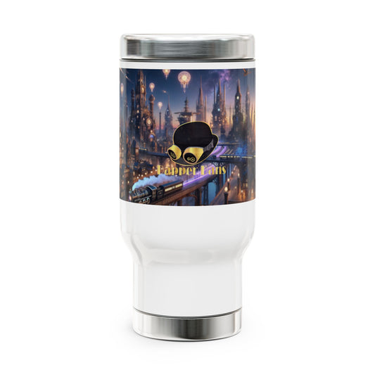 Stainless Steel Travel Mug with Handle 14oz Portable Outdoor Coffee Cup