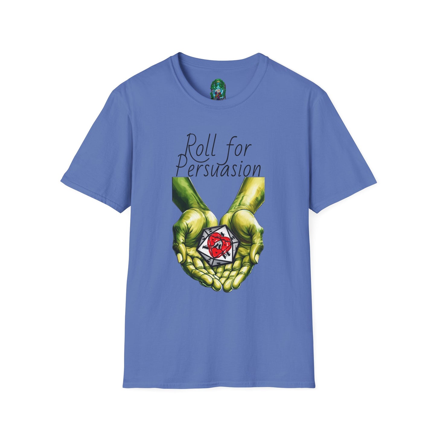 Roll for Persuasion Unisex Softstyle T-Shirt - Ideal for Gamers & D&D Fans