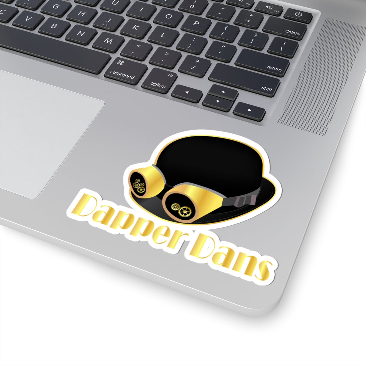 Dapper Dans Kiss-Cut Stickers - Stylish Hat Design for Laptop & Decor