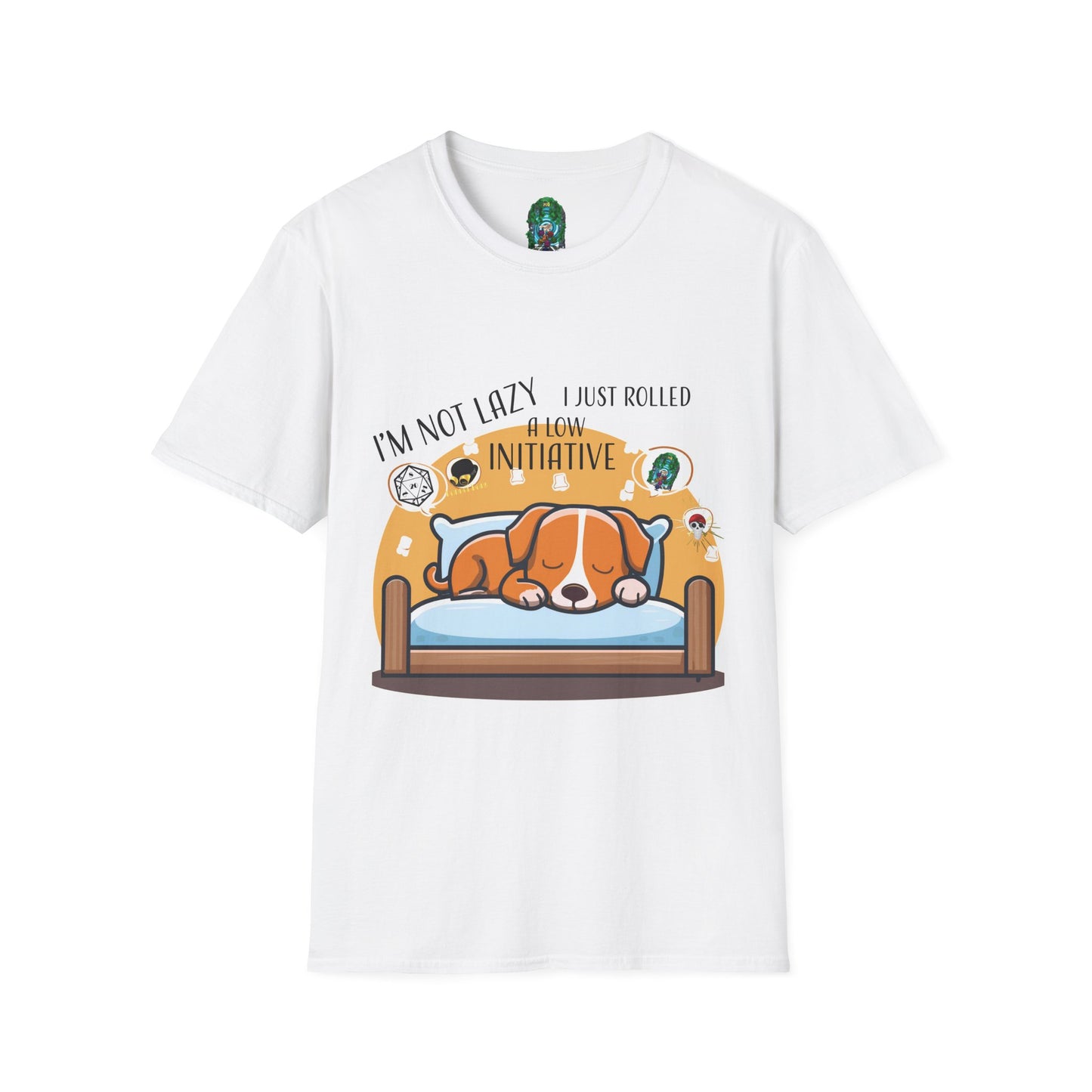 Funny Dog Lover T-Shirt - I'm Not Lazy, I Just Rolled with Initiative