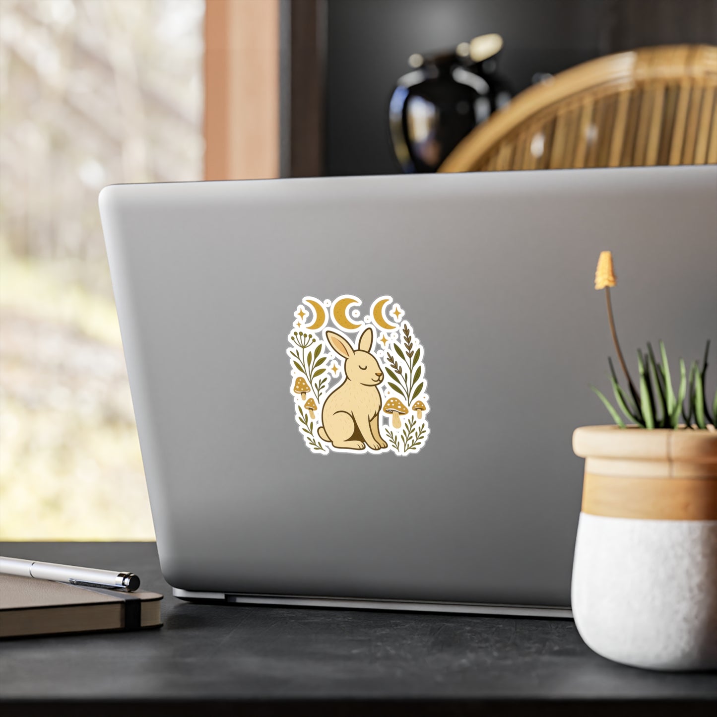 Cute Rabbit Vinyl Decals | Nature-Themed Stickers for Home Decor, Gifts, Craft Projects, Easter, Spring Decor