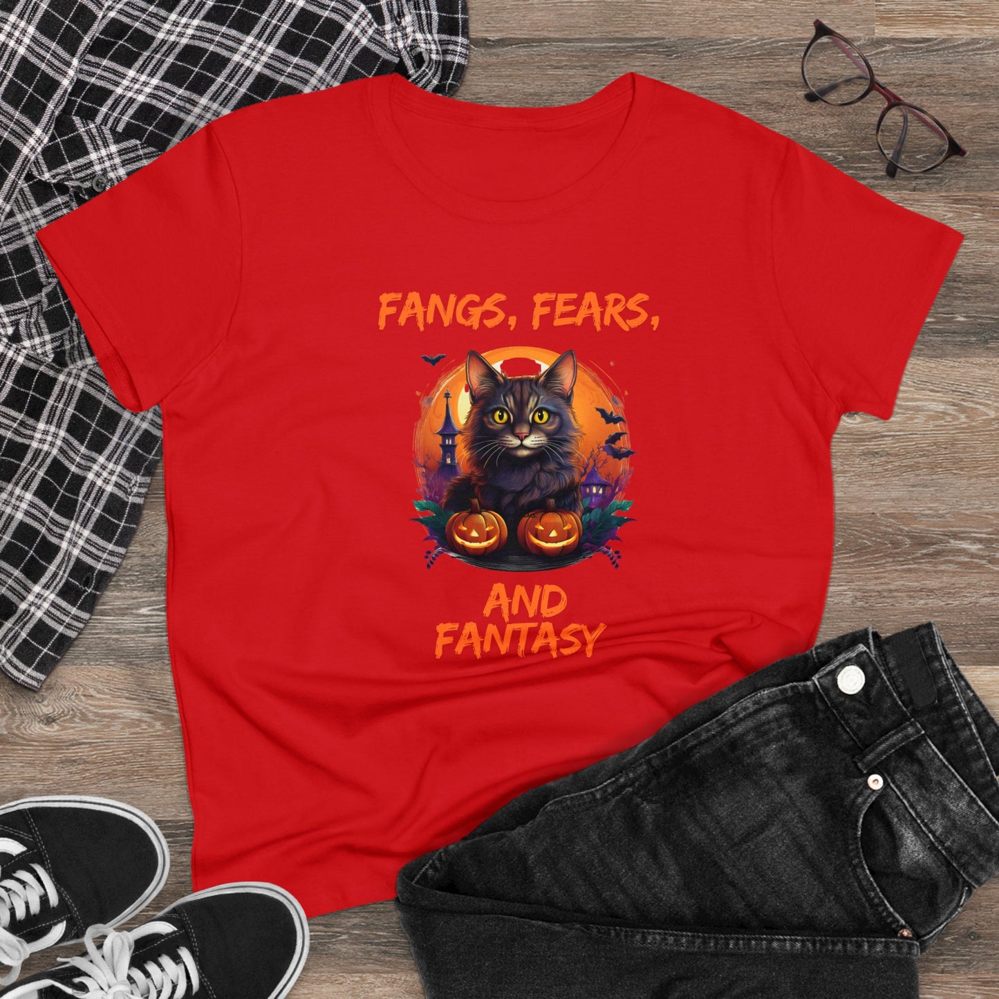 Fangs fears Women's Midweight Cotton Tee