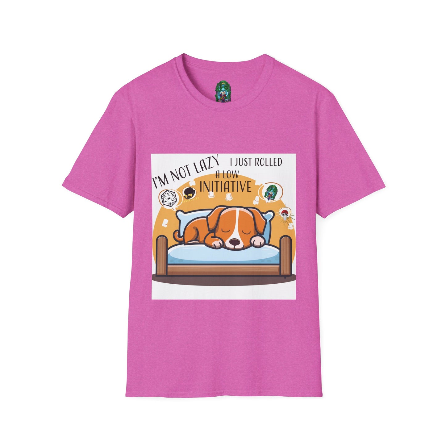 Funny Dog Lover T-Shirt - I'm Not Lazy, I Just Rolled with Initiative