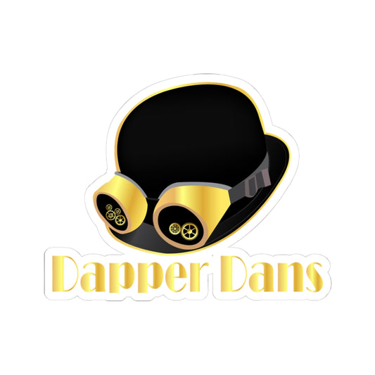 Dapper Dans Kiss-Cut Stickers - Stylish Hat Design for Laptop & Decor