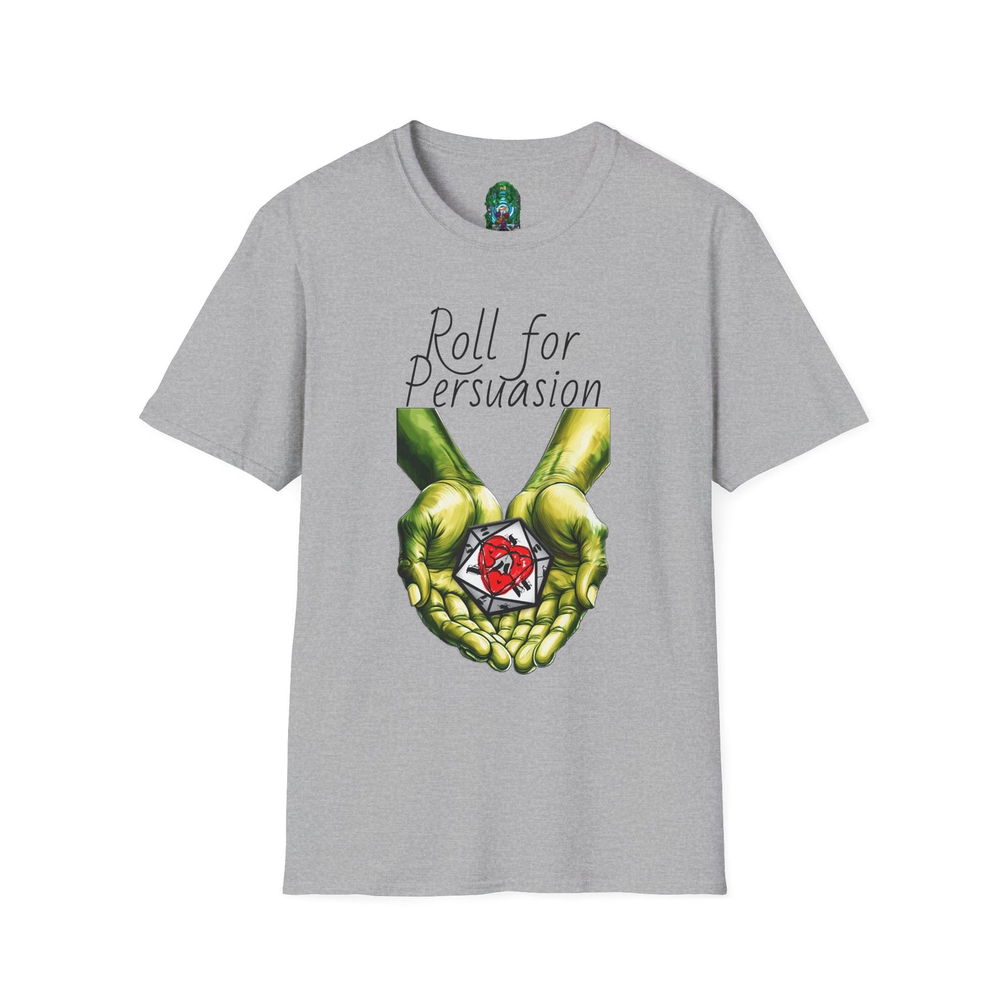 Roll for Persuasion Unisex Softstyle T-Shirt - Ideal for Gamers & D&D Fans